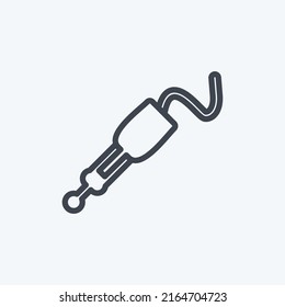 Icon Connector Pin. suitable for Education symbol. line style. simple design editable. design template vector. simple symbol illustration