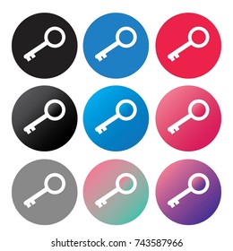 icon  conpept - icon key vector illustration isolated on white background