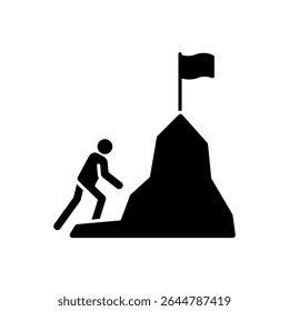 Ícone uma conquista, isolado contra um fundo limpo.