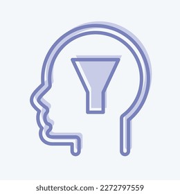 Icon Conscience. related to Psychology Personality symbol. simple design editable. simple illustration