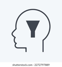 Icon Conscience. related to Psychology Personality symbol. simple design editable. simple illustration