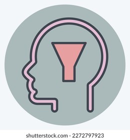 Icon Conscience. related to Psychology Personality symbol. simple design editable. simple illustration