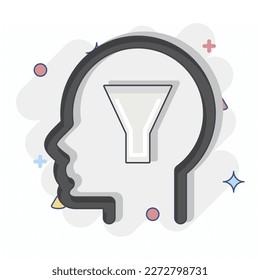 Icon Conscience. related to Psychology Personality symbol. simple design editable. simple illustration