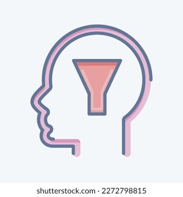 Icon Conscience. related to Psychology Personality symbol. simple design editable. simple illustration