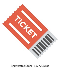 An icon consisting permit card depicting ticket