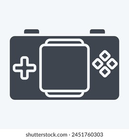 Icon Console. related to Online Game symbol. glyph style. simple design illustration