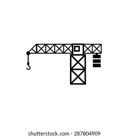 Icon construction crane building