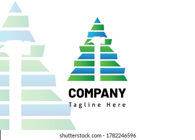 para construcción de iconos, bienes inmuebles para desarrolladores, logotipo inicial, sistema de marca, kit de marketing y empresa constructora, impresión y sitio web utilizables