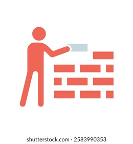 Icon a construction, isolated against a clean background.
