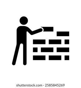Icon a construction, isolated against a clean background.