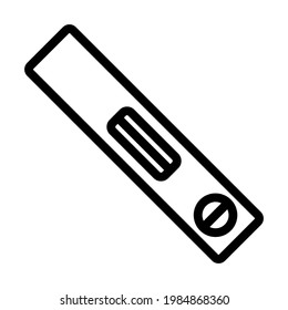 Icon Of Construction Level. Editable Bold Outline Design. Vector Illustration.