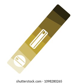 Icon of construction level . Flat color design. Vector illustration.