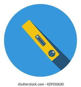 Icon of construction level . Flat design. Vector illustration.
