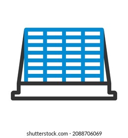 Icono Del Pallet De Construcción. Contorno de negrita editable con diseño de relleno de color. Ilustración vectorial.