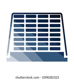 Icon of construction pallet . Flat color design. Vector illustration.