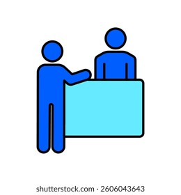 Icon a consultation, isolated against a clean background.