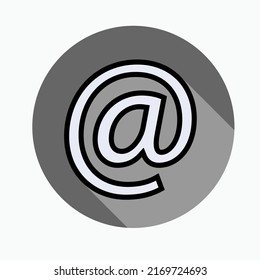 Icon Contact by Email. Communication Symbol - Vector.