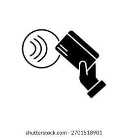 Icon a contactless pay, isolated against a clean background.