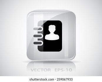 icono del libro de contactos