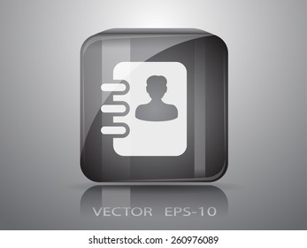 icono del libro de contactos