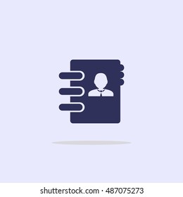 Icon contacts book.