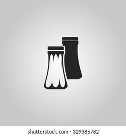Icon container of pepper and salt.