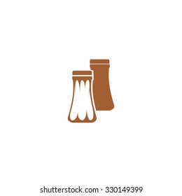Icon container of pepper and salt.