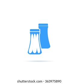 Icon container of pepper and salt.