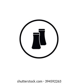 Icon container of pepper and salt.