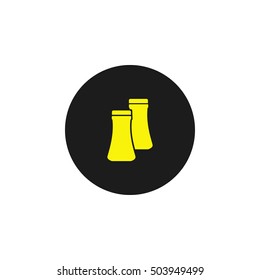 Icon container of pepper and salt.