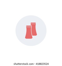Icon container of salt and pepper.