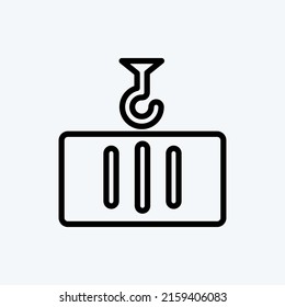 Icon Container. suitable for education symbol. line style. simple design editable. design template vector. simple illustration