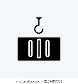 Icon Container. suitable for education symbol. glyph style. simple design editable. design template vector. simple illustration