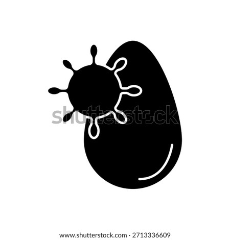 Icon a contamination, isolated against a clean background.
