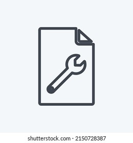 Administración de contenido de iconos. adecuado para el símbolo IT Services. estilo de línea. diseño simple editable. vector de plantilla de diseño. ilustración de símbolo simple