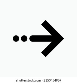 Icon Continue. Symbol of Arrow Pointing - Vector.