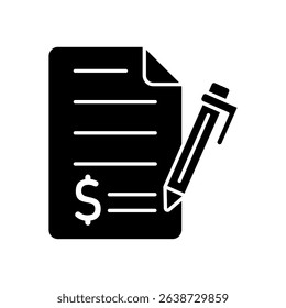 Icon a contract, isolated against a clean background.