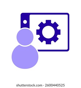 Icon a control panel, isolated against a clean background.
