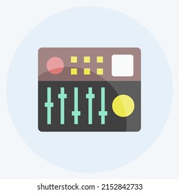 Icon Controller. suitable for music symbol. flat style. simple design editable. design template vector. simple symbol illustration
