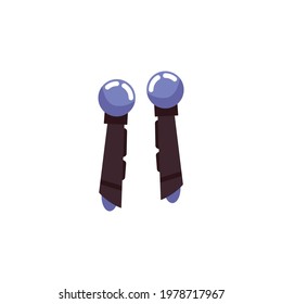 Icon of controller for vr game. Device tracking and control position in virtual reality, equipment for playing in cyberspace. Flat vector illustration isolated on white background.