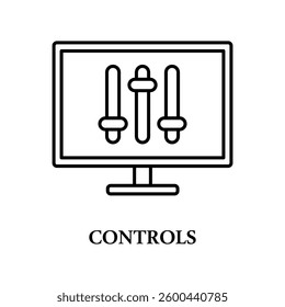 Icon a controls, isolated against a clean background.