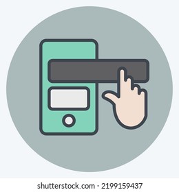 Icon Conversational Interface. suitable for education symbol. color mate style. simple design editable. design template vector. simple illustration