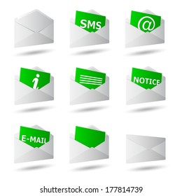icon convert set 3d on white background