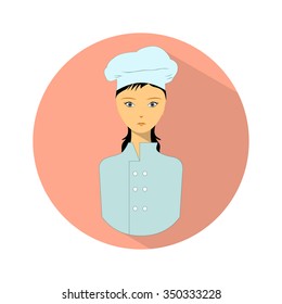 Icon of cook with chef hat