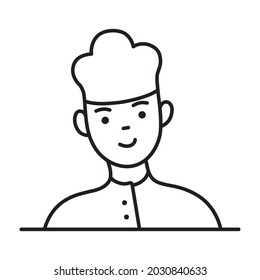 Icono de cocinero. Icono de profesión para logotipo