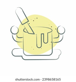 Icon Cook Soup. related to Cooking symbol. Color Spot Style. simple design editable. simple illustration