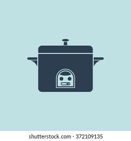 Icon of Cooker. EPS-10.