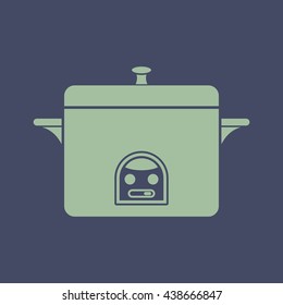 Icon of Cooker. Eps-10.