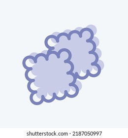Icon Cookies. suitable for Bakery symbol. two tone style. simple design editable. design template vector. simple illustration