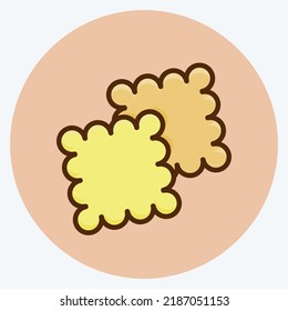 Icon Cookies. suitable for Bakery symbol. flat style. simple design editable. design template vector. simple illustration